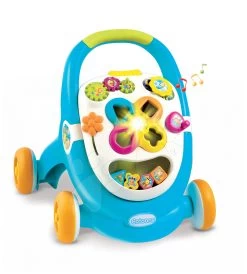 Lauflernwagen Cotoons Smoby Mit Würfeln, Licht Und Melodie Blau Ab 12 Monaten -Smoby 211376 f smoby choditko