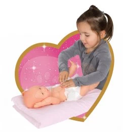 Wickelset Für Baby Nurse Smoby Puppe Im Pflegekoffer Rosa -Smoby 220303 b smoby plienky