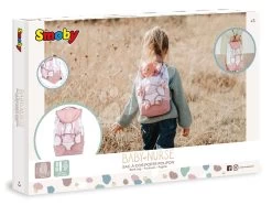 Känguru Mit Rucksack Backpack Natur D'Amour Baby Nurse Smoby Für Eine 42-cm-Puppe, Verstellbare Träger Und Tasche, Für Eine Flasche -Smoby 220321 l klokanka