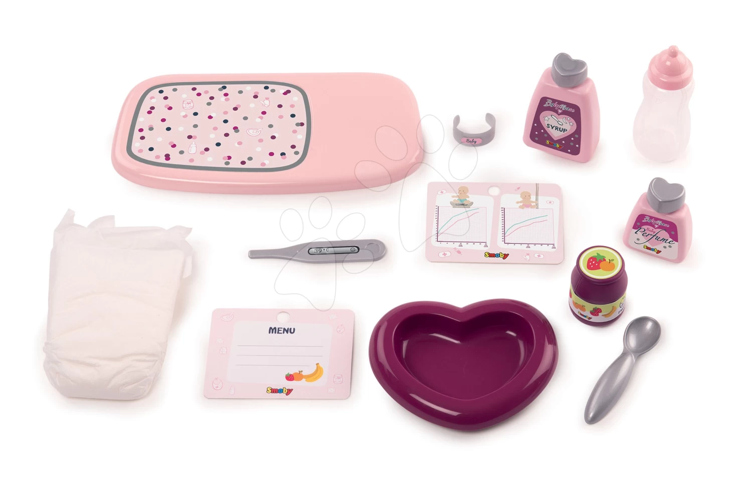 Wickeltasche Violette Baby Nurse Smoby Für Puppe Mit 12 Zubehörteilen 2 Wickeltasche Violette Baby Nurse Smoby Für Puppe Mit 12 Zubehörteilen – Bild 2