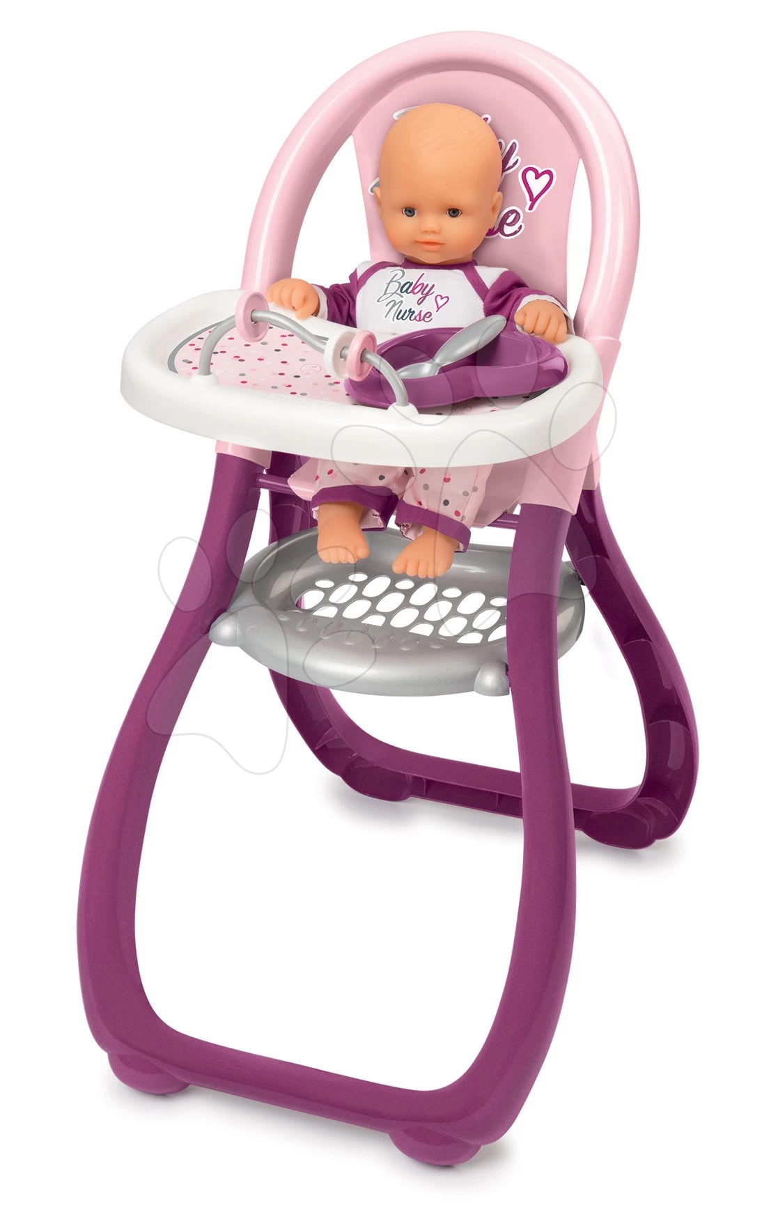 Minikiss Smoby Puppenset 27 Cm Wiege Esszimmerstuhl Mit Karussell Und Tiefem Puppenwagen (56 Cm Griff) Ab 18 Monaten 9 Minikiss Smoby Puppenset 27 Cm Wiege Esszimmerstuhl Mit Karussell Und Tiefem Puppenwagen (56 Cm Griff) Ab 18 Monaten – Bild 9