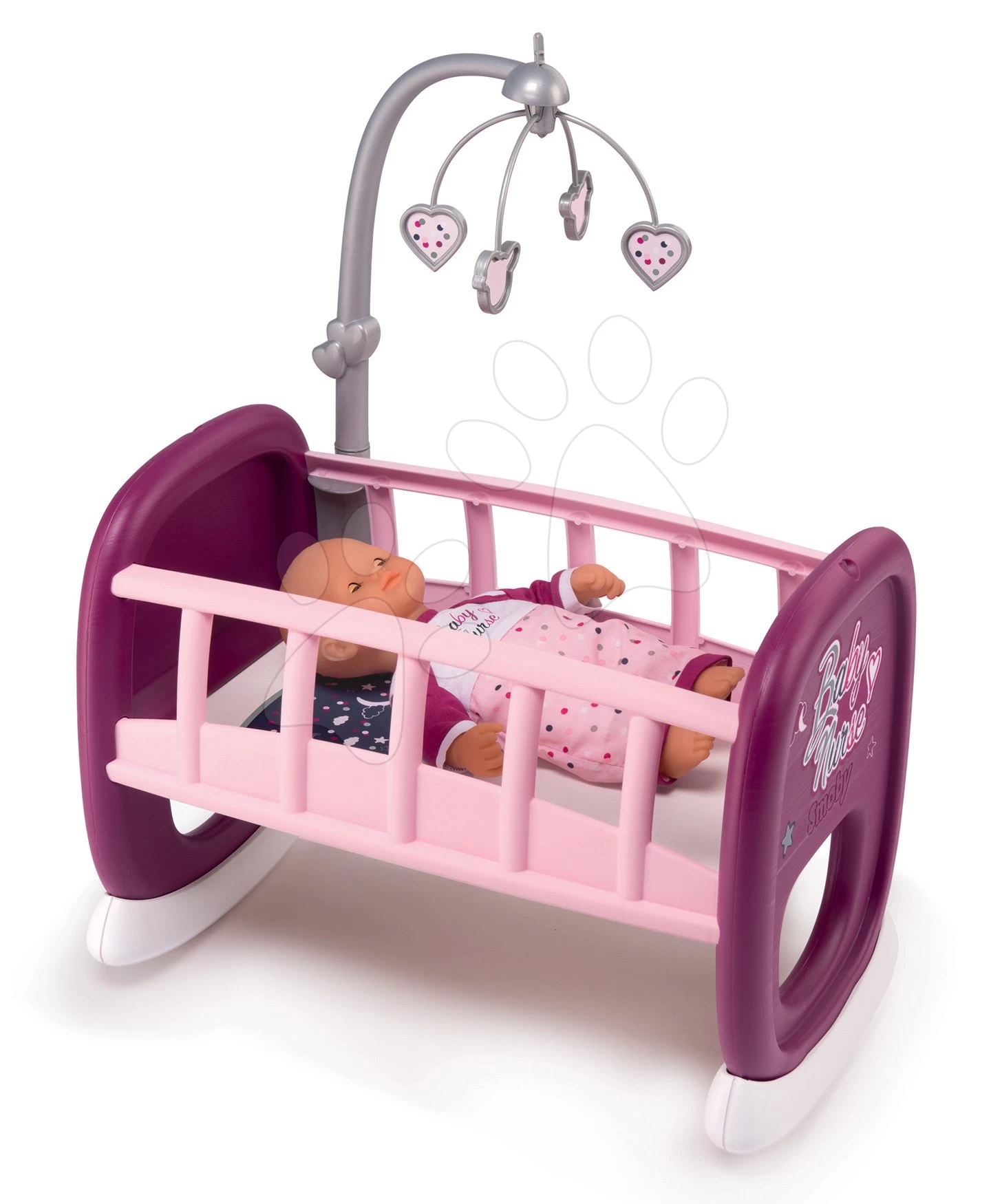 Set Esszimmerstuhl Mit Autositz Und Schaukel Powder Pink Maxi Cosi&Quinny Smoby Und Baby Nurse Puppe Mit Krippe 3 Set Esszimmerstuhl Mit Autositz Und Schaukel Powder Pink Maxi Cosi&Quinny Smoby Und Baby Nurse Puppe Mit Krippe – Bild 3