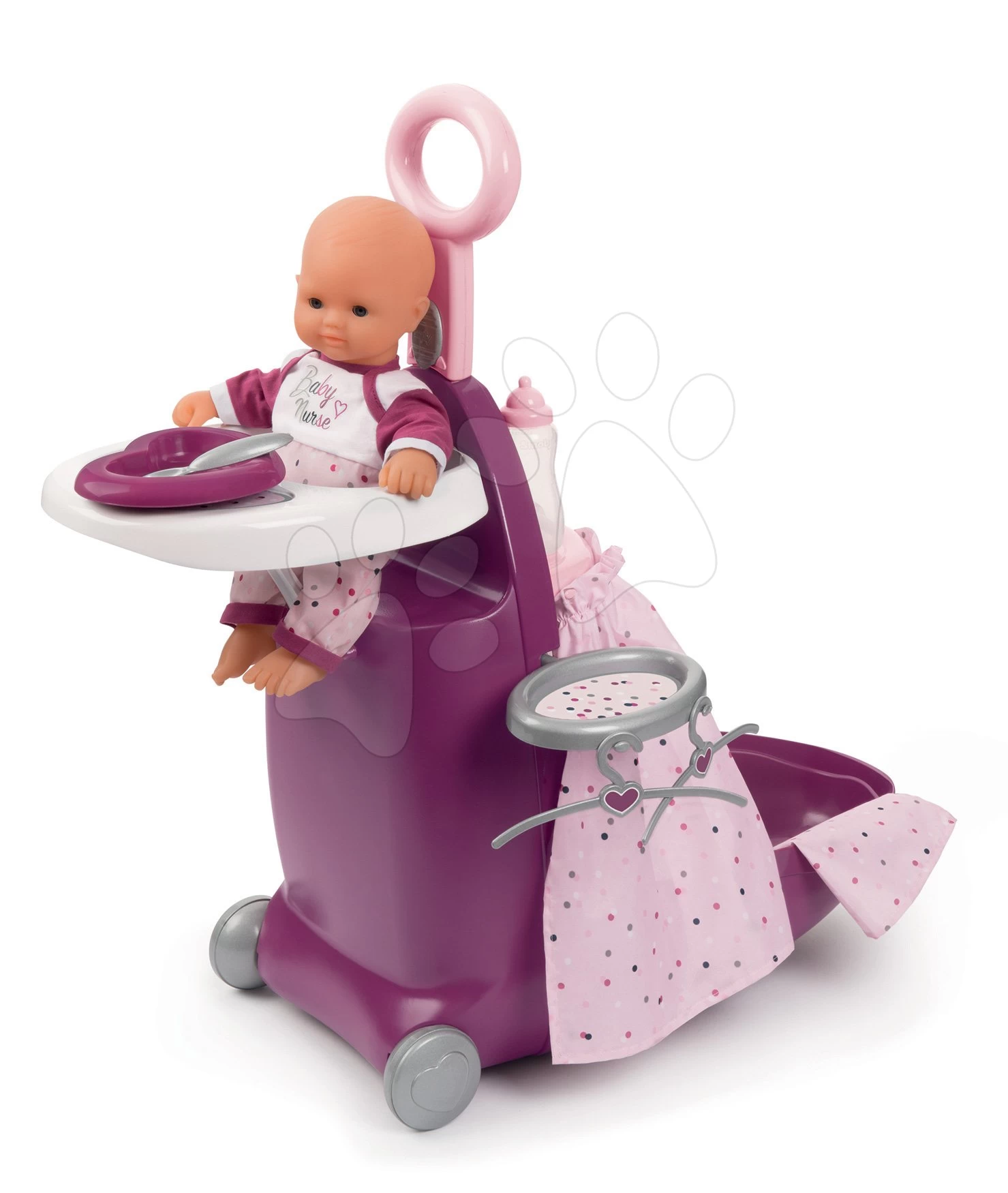 SMOBY Baby Nurse Gold Edition Puppenwickelwagen-Set Mit Kinderbett, Puppe 32 Cm Und Küche Mascha Und Der Bär Ab 18 Monaten 2 SMOBY Baby Nurse Gold Edition Puppenwickelwagen-Set Mit Kinderbett, Puppe 32 Cm Und Küche Mascha Und Der Bär Ab 18 Monaten – Bild 2