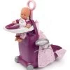 Set Wickelkoffer Mit Puppenbett Und Stuhl Violette Baby Nurse Smoby Und Ein Tiefer Puppenwagen Mit Puppentrage