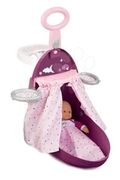 Puppenkoffer-Set Baby Nurse Smoby Puppe Mit Kleid 32 Cm Und Sportwagen Für Die Puppe (53,5 Cm Griff)