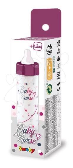 Flasche Abnehmender Milch Violette Baby Nurse Smoby Für Die Puppe Ab 12 Monaten -Smoby 220357 d smoby flaska 1