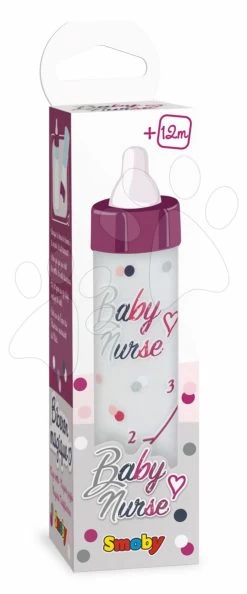 Flasche Abnehmender Milch Violette Baby Nurse Smoby Für Die Puppe Ab 12 Monaten -Smoby 220357 e smoby flaska 1