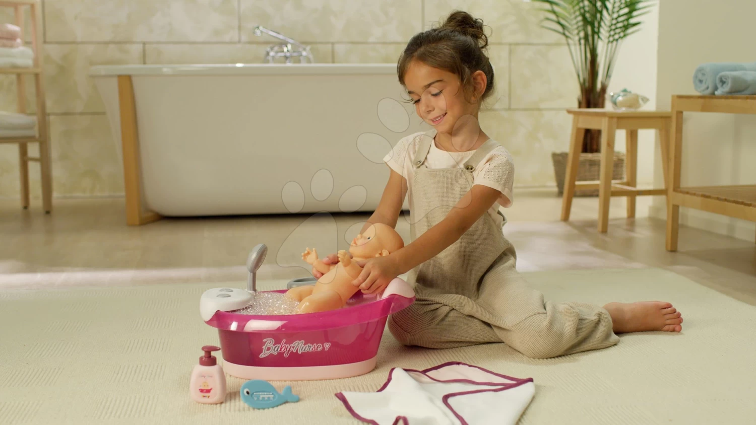 Set Badewanne Mit Fließendem Wasser Elektronisch Violette Baby Nurse Smoby Mit Tiefem Puppenwagen 17 Set Badewanne Mit Fließendem Wasser Elektronisch Violette Baby Nurse Smoby Mit Tiefem Puppenwagen – Bild 17