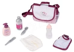 Wickeltasche Mit Pampers Violette Baby Nurse Smoby Mit 7 Zubehörteilen Mit Verstellbarem Arm -Smoby 220363 a smoby prebalovacia taska 1