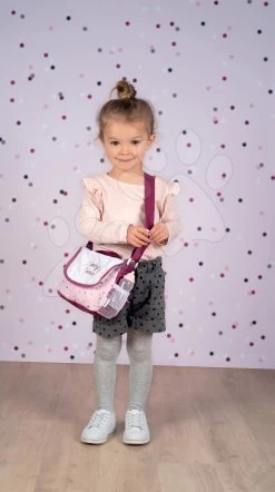 Wickeltasche Mit Windel Violette Baby Nurse Smoby Mit 7 Zubehörteilen Mit Verstellbarem Arm -Smoby 220363 l smoby prebalovacia taska