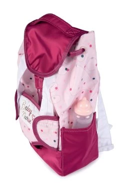 Rucksack Mit Tragetasche Für 42 Cm Puppe Violette Baby Nurse Smoby Und Mit Einer Flaschentasche Verstellbare Träger 12 Rucksack Mit Tragetasche Für 42 Cm Puppe Violette Baby Nurse Smoby Und Mit Einer Flaschentasche Verstellbare Träger -Smoby 220364 e smoby batoh