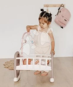 Wiege Mit Karussell Baby´s Cot Natur D'Amour Baby Nurse Smoby Für 42 Cm Puppe Ab 18 Monaten SM220372 -Smoby 220372 e smoby koliska