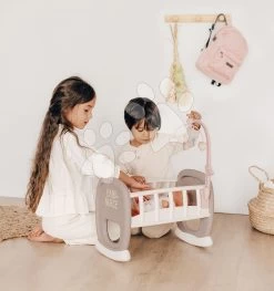 Wiege Mit Karussell Baby´s Cot Natur D'Amour Baby Nurse Smoby Für 42 Cm Puppe Ab 18 Monaten SM220372 -Smoby 220372 f smoby koliska