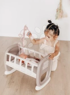 Wiege Mit Karussell Baby´s Cot Natur D'Amour Baby Nurse Smoby Für 42 Cm Puppe Ab 18 Monaten SM220372 -Smoby 220372 h smoby koliska