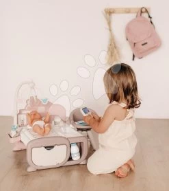 Spielhaus Für Puppe Cocoon Nursery Natur D'Amour Baby Nurse Smoby Tag- Und Nachtzone Mit Elektronischen Funktionen 20 Zubehör -Smoby 220375 o smoby domcek