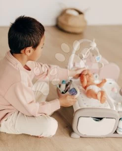 Spielhaus Für Puppe Cocoon Nursery Natur D'Amour Baby Nurse Smoby Tag- Und Nachtzone Mit Elektronischen Funktionen 20 Zubehör -Smoby 220375 t smoby domcek