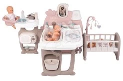 Set Spielhaus Für Die Puppe Large Doll's Play Center Natur D'Amour Baby Nurse Smoby Und Friseursalon – Dreiflügelig Barber Shop Und Zusammenklappbarer Kinderwagen 220376-18 -Smoby 220376 a smoby domcek 10