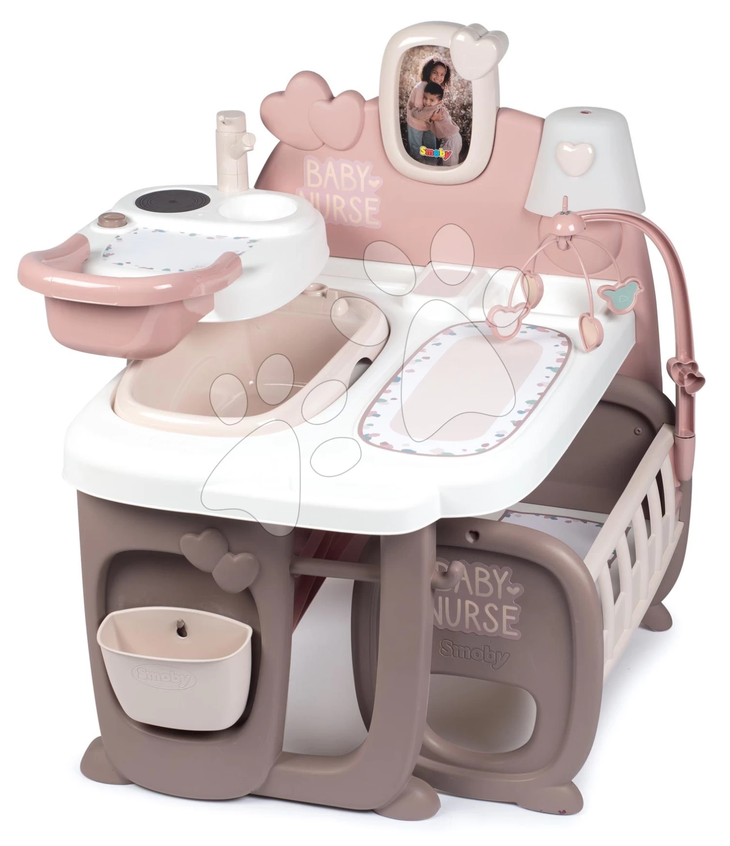 Set Spielhaus Für Die Puppe Large Doll's Play Center Natur D'Amour Baby Nurse Smoby Und Ein Kinderwagen - Eine Dreierkombination Mit Einem Känguru-Schlafsack Und Einer 32-cm-Puppe 220376-5 8 Set Spielhaus Für Die Puppe Large Doll's Play Center Natur D'Amour Baby Nurse Smoby Und Ein Kinderwagen - Eine Dreierkombination Mit Einem Känguru-Schlafsack Und Einer 32-cm-Puppe 220376-5 – Bild 8