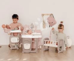Set Spielhaus Für Die Puppe Large Doll's Play Center Natur D'Amour Baby Nurse Smoby Und Ein Tisch KidTable Mit 2 Stühlen KidChair 220376-21 -Smoby 220376 h smoby domcek 5