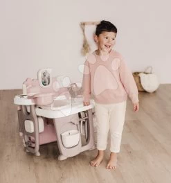 Set Spielhaus Für Die Puppe Large Doll's Play Center Natur D'Amour Baby Nurse Smoby Und Ein Bio-Café Mit Kaffeemaschine Und Wickeltasche Mit Windel 220376-10 -Smoby 220376 s smoby domcek 8