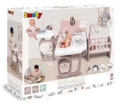 Spielhaus Für Puppe Large Doll's Play Center Natur D'Amour Baby Nurse Smoby Dreiflügeliges Spielhaus Mit 23 Zubehörteilen -Smoby 220376 u smoby domcek