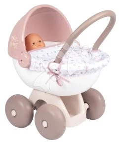 Set Spielhaus Für Die Puppe Large Doll's Play Center Natur D'Amour Baby Nurse Smoby Und Ein Kinderwagen Mit Einem Schlafsack Und Einer 32-cm-Puppe 220376-2 -Smoby 220377 a smoby kocik