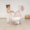 Kinderwagen Mit Textilien Natur D'Amour Baby Nurse Smoby Für Eine 42 Cm Große Puppe Mit Einem 55 Cm Hohen Ergonomischen Griff Ab 18 Monaten SM220377