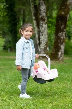 Autositz DeLuxe Maxi Cosi&Quinny Grey Smoby Für 42 Cm Puppe Mit Stauraum Und Sicherheitsgurt