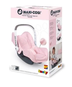 Autositz Powder Pink Maxi Cosi & Quinny Smoby Für 42 Cm Puppe Mit Stauraum Und Sicherheitsgurt -Smoby 240233 g smoby autosedacka