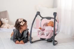 Esszimmerstuhl Mit Autositz Und Schaukel DeLuxe Pastel Maxi Cosi & Quinny Grey Smoby Dreifachkombination Mit Sicherheitsgurt -Smoby 240235 e smoby 3kombinacia 2