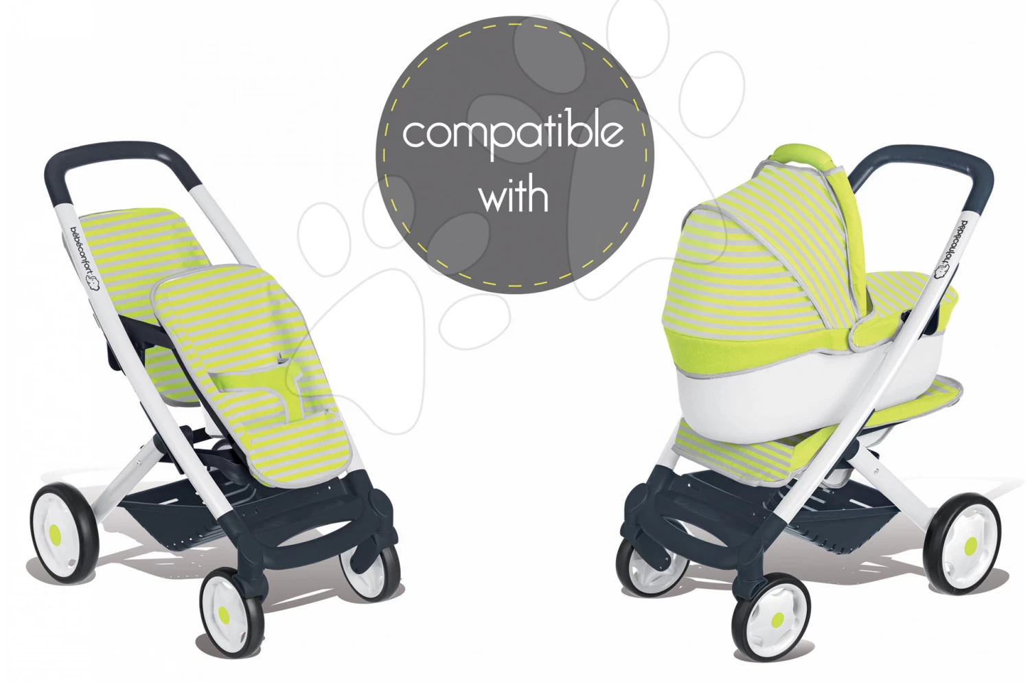 Autositz Für Maxi Cosi & Quinny Smoby Puppe Grün-grau 5 Autositz Für Maxi Cosi & Quinny Smoby Puppe Grün-grau – Bild 5
