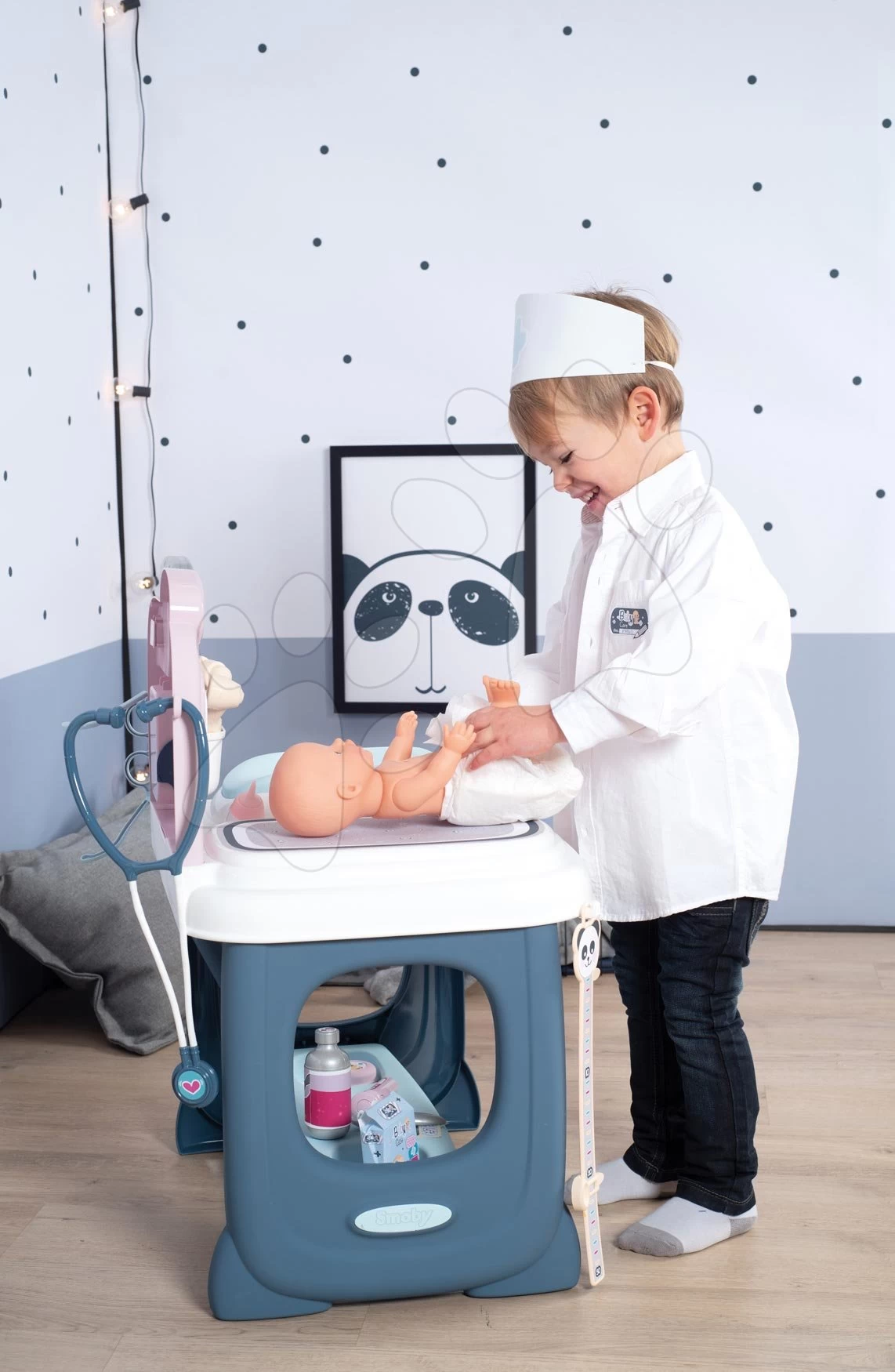 Set Elektronische Küche Mit Waschmaschine Und Bügelbrett Tefal Cleaning Kitchen 360° Smoby Und Ein Kinderwagen Dreifachkombination Und Medizinische Theke - Elektronisch SM311050-4 15 Set Elektronische Küche Mit Waschmaschine Und Bügelbrett Tefal Cleaning Kitchen 360° Smoby Und Ein Kinderwagen Dreifachkombination Und Medizinische Theke - Elektronisch SM311050-4 – Bild 15