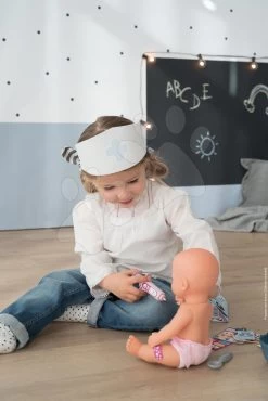 Set Spielhaus Für Die Puppe Large Doll's Play Center Natur D'Amour Baby Nurse Smoby Und Ein Kinderwagen -Dreierkombination Maxi Cosi Und Medizinisches Köfferchen 220376-8 -Smoby 240301 r smoby kufrik