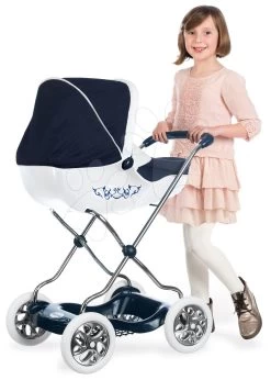 Tiefer Puppenwagen Für Shara Smoby Puppen Blau Und Baby Nurse Puppe 32 Cm