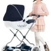 Tiefer Puppenwagen Für Shara Smoby Puppen Blau Und Wickelset Im Koffer Baby Nurse