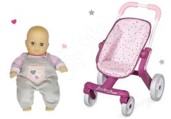 Puppenwagenset Mit Lenkrollen Baby Nurse Smoby Und Eine Puppe Als Geschenk -Smoby 251203set 1 c smoby set