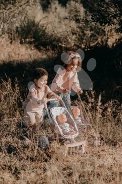 Sportwagen Mit Textilbezug Pop Pushchair Natur D'Amour Baby Nurse Smoby Mit Schwenkrädern Für Eine 42 Cm Große Puppe, Griffhöhe 54 Cm Ab 18 Monaten SM251218 -Smoby 251218 f smoby kocik