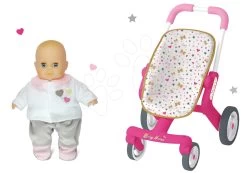 Puppenwagenset Mit Lenkrollen Baby Nurse Smoby Und Eine Puppe Als Geschenk -Smoby 251223set 1 a smoby set