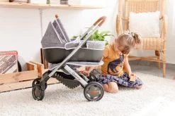 Puppenwagen-Set DeLuxe Pastell Maxi Cosi&Quinny Sport Grey 3in1 Smoby Und Puppe Im Fuchskostüm Animal Doll MiniKiss 27 Cm Mit Sound -Smoby 253104 i smoby kocik 10