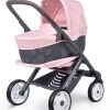 Set Kinderwagen Dreierkombination Powder Pink 3in1 Maxi Cosi&Quinny Smoby Mit Esszimmerstuhl, Schaukel Und Autositz