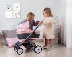Puppenwagen Dreierkombination Powder Pink 3in1 Maxi Cosi & Quinny Smoby Tiefe Und Sportliche Und Tragbare Krippe Für 42 Cm Große Puppe -Smoby 253117 c smoby kocik 5