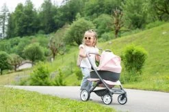 Puppenwagen Dreierkombination Powder Pink 3in1 Maxi Cosi & Quinny Smoby Tiefe Und Sportliche Und Tragbare Krippe Für 42 Cm Große Puppe -Smoby 253117 i smoby kocik 5