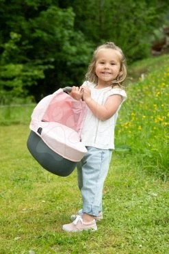 Puppenwagen Dreierkombination Powder Pink 3in1 Maxi Cosi & Quinny Smoby Tiefe Und Sportliche Und Tragbare Krippe Für 42 Cm Große Puppe -Smoby 253117 j smoby kocik 5