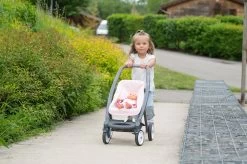 Puppenwagen Dreierkombination Powder Pink 3in1 Maxi Cosi & Quinny Smoby Tiefe Und Sportliche Und Tragbare Krippe Für 42 Cm Große Puppe -Smoby 253117 l smoby kocik 4