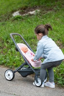 Set Kinderwagen Dreierkombination Powder Pink 3in1 Maxi Cosi&Quinny Smoby Mit Einem Kinderwagen Für Zwillinge -Smoby 253117 q smoby kocik 2