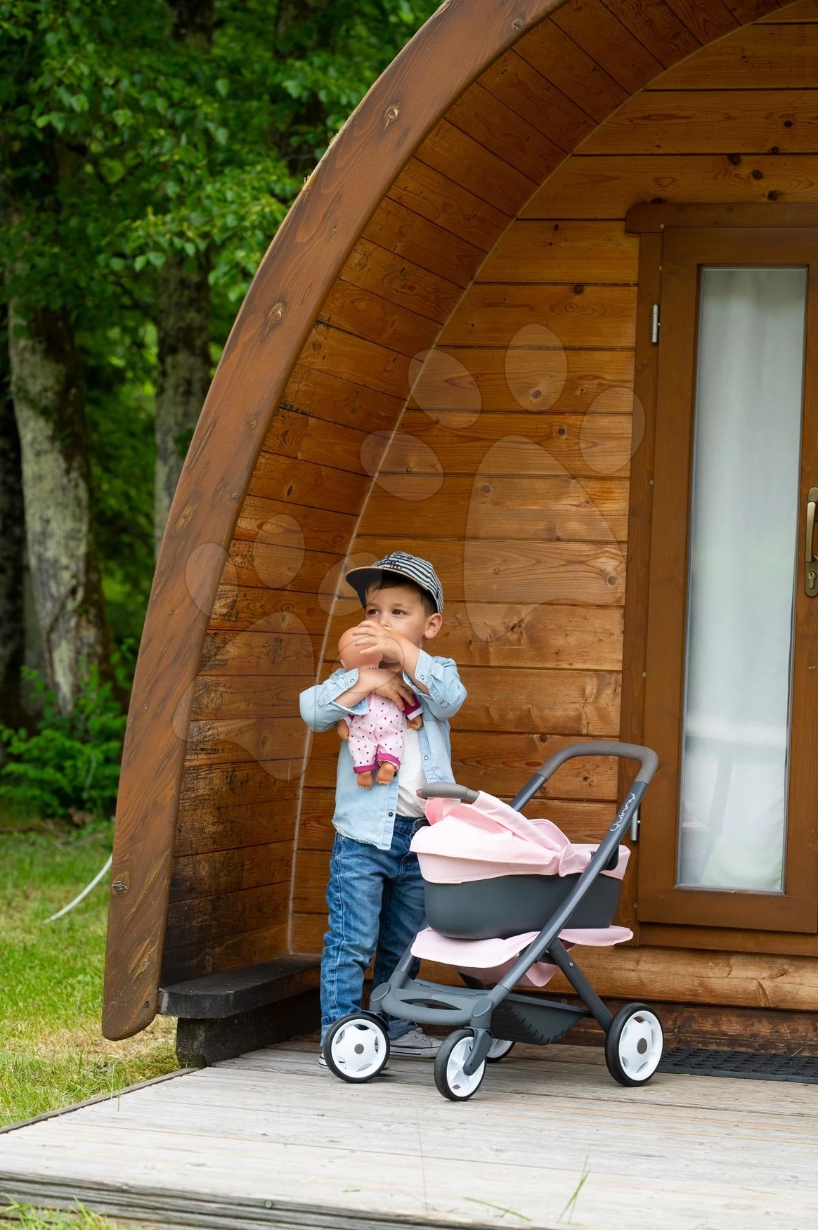 Set Spielhaus Für Die Puppe Large Doll's Play Center Natur D'Amour Baby Nurse Smoby Und Ein Kinderwagen - Eine Dreierkombination Mit Einem Känguru-Schlafsack Und Einer 32-cm-Puppe 220376-5 18 Set Spielhaus Für Die Puppe Large Doll's Play Center Natur D'Amour Baby Nurse Smoby Und Ein Kinderwagen - Eine Dreierkombination Mit Einem Känguru-Schlafsack Und Einer 32-cm-Puppe 220376-5 – Bild 18