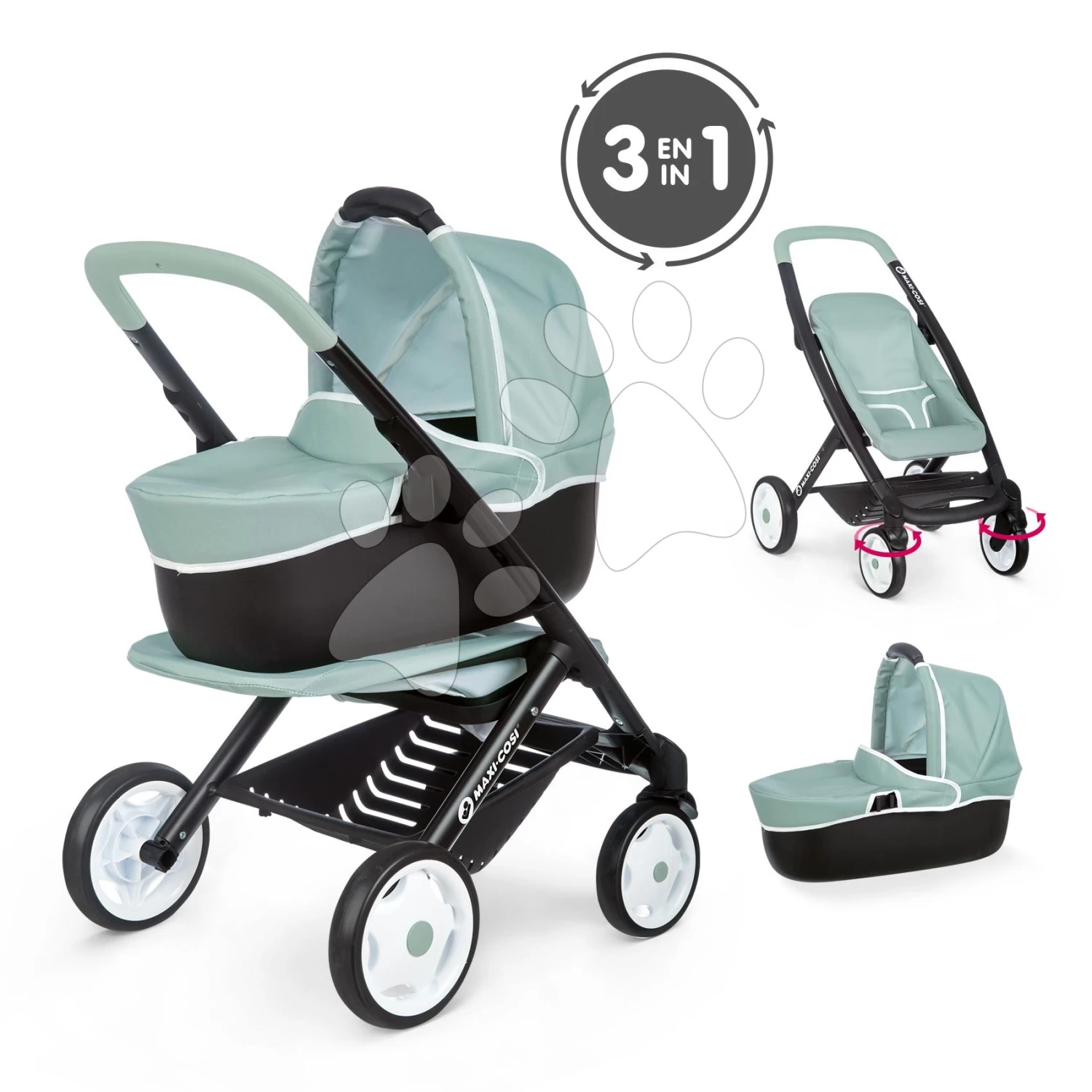 Set Elektronische Küche Mit Waschmaschine Und Bügelbrett Tefal Cleaning Kitchen 360° Smoby Und Ein Kinderwagen Dreifachkombination Maxi Cosi Mit Einem Stuhl, Einem Autositz Und Einer Schaukel SM311050-6 12 Set Elektronische Küche Mit Waschmaschine Und Bügelbrett Tefal Cleaning Kitchen 360° Smoby Und Ein Kinderwagen Dreifachkombination Maxi Cosi Mit Einem Stuhl, Einem Autositz Und Einer Schaukel SM311050-6 – Bild 12