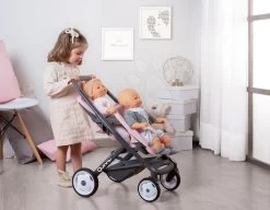 Puppenwagen Für Zwillinge Powder Pink Maxi Cosi&Quinny Smoby Mit Sicherheitsgurt Für 42 Cm Große Puppen -Smoby 253217 c smoby kocik