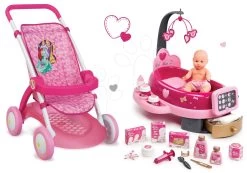 Set Puppenwagen Mascha Und Der Bär Für Smoby-Puppe Sport (Griff 58 Cm) Und Baby Nurse Betreuungszentrum Mit Einer Puppe Ab 18 Monaten -Smoby 254033set 2 smoby set 2