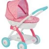 Set Tiefer Puppenwagen Für 42 Cm Prinzessinnen Disney Smoby Puppe Und MiniKiss-Puppe Mit Sound